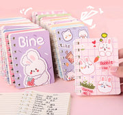 Cuaderno Mini Kawaii Conejo 80 Hojas Color Aleatorio - Tienda Kawaii