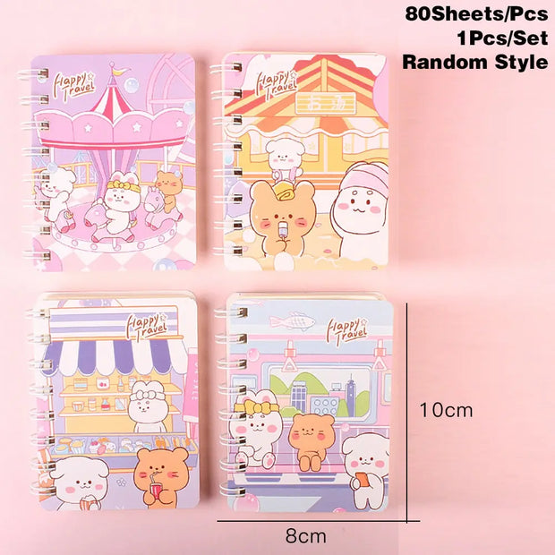 Cuaderno Mini Kawaii Conejo 80 Hojas Color Aleatorio - Tienda Kawaii