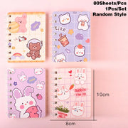 Cuaderno Mini Kawaii Conejo 80 Hojas Color Aleatorio - Tienda Kawaii