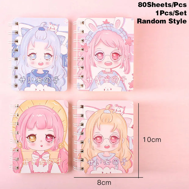 Cuaderno Mini Kawaii Conejo 80 Hojas Color Aleatorio - Tienda Kawaii
