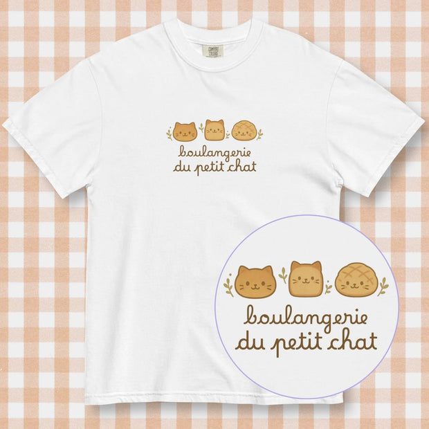 Camiseta Kawaii De Algodón 100% Con Gato Pan - Tienda Kawaii