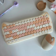 Teclado y Ratón Inalámbrico Kawaii con Diseño de Gato - Tienda Kawaii
