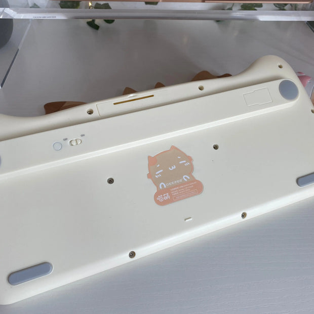 Teclado y Ratón Inalámbrico Kawaii con Diseño de Gato - Tienda Kawaii