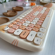 Teclado y Ratón Inalámbrico Kawaii con Diseño de Gato - Tienda Kawaii