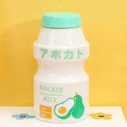 Botella De Agua Kawaii Con Diseño De Leche Afrutada - Tienda Kawaii