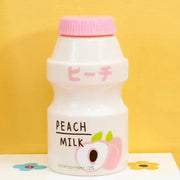 Botella De Agua Kawaii Con Diseño De Leche Afrutada - Tienda Kawaii