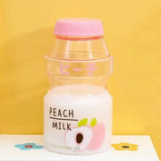 Botella De Agua Kawaii Con Diseño De Leche Afrutada - Tienda Kawaii