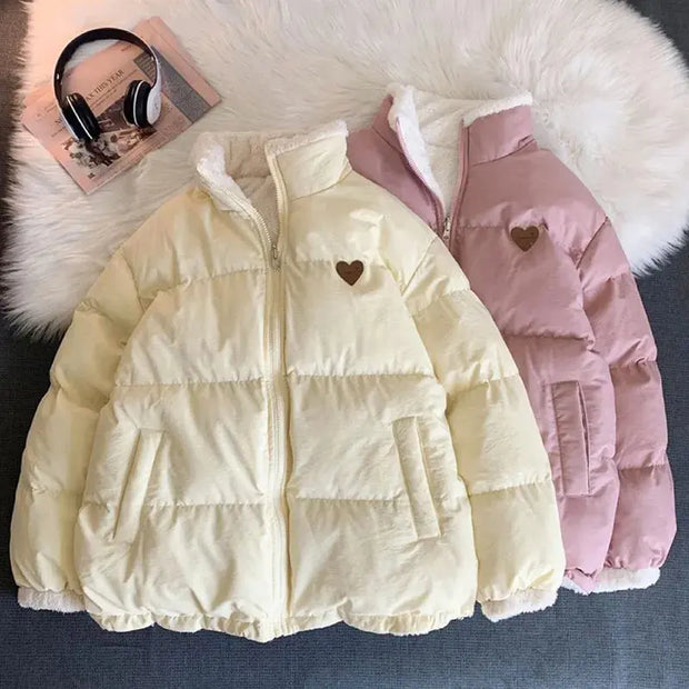 Chaqueta Acolchada Oso Kawaii Invierno Ajustable - Tienda Kawaii