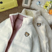 Chaqueta Acolchada Oso Kawaii Invierno Ajustable - Tienda Kawaii