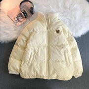 Chaqueta Acolchada Oso Kawaii Invierno Ajustable - Tienda Kawaii