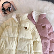 Chaqueta Acolchada Oso Kawaii Invierno Ajustable - Tienda Kawaii