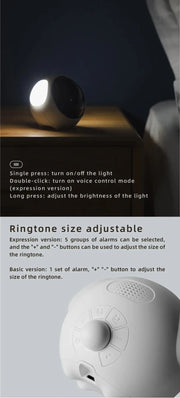 Reloj Despertador Kawaii Infantil con Pantalla LED y Luz Nocturna - Tienda Kawaii