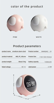 Reloj Despertador Kawaii Infantil con Pantalla LED y Luz Nocturna - Tienda Kawaii