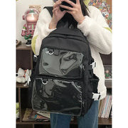 Mochila Transparente Kawaii De Gran Capacidad Para Escuela - Tienda Kawaii