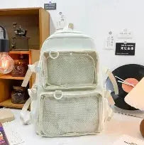 Mochila Transparente Kawaii De Gran Capacidad Para Escuela - Tienda Kawaii