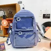 Mochila Transparente Kawaii De Gran Capacidad Para Escuela - Tienda Kawaii
