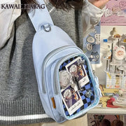 Mochila Kawaii con Ventana Transparente Estilo Japonés - Tienda Kawaii