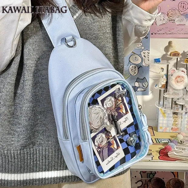 Mochila Kawaii con Ventana Transparente Estilo Japonés - Tienda Kawaii