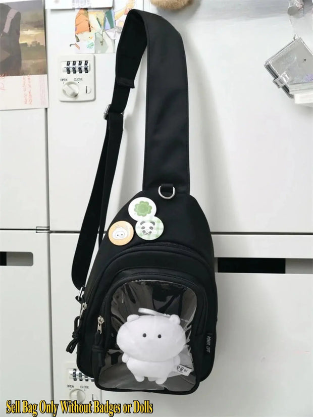 Mochila Kawaii con Ventana Transparente Estilo Japonés - Tienda Kawaii