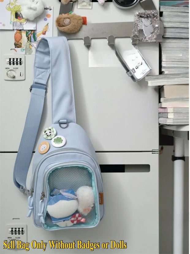 Mochila Kawaii con Ventana Transparente Estilo Japonés - Tienda Kawaii
