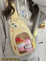 Mochila Kawaii con Ventana Transparente Estilo Japonés - Tienda Kawaii