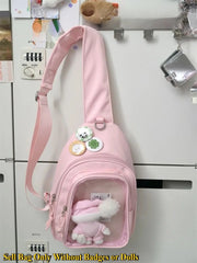 Mochila Kawaii con Ventana Transparente Estilo Japonés - Tienda Kawaii