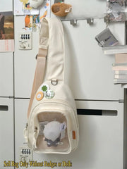 Mochila Kawaii con Ventana Transparente Estilo Japonés - Tienda Kawaii