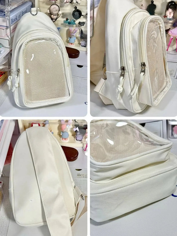 Mochila Kawaii con Ventana Transparente Estilo Japonés - Tienda Kawaii