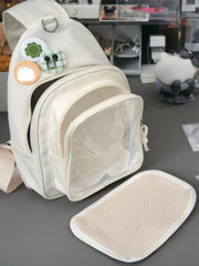 Mochila Kawaii con Ventana Transparente Estilo Japonés - Tienda Kawaii