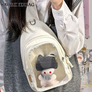 Mochila Kawaii con Ventana Transparente Estilo Japonés - Tienda Kawaii