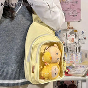 Mochila Kawaii con Ventana Transparente Estilo Japonés - Tienda Kawaii