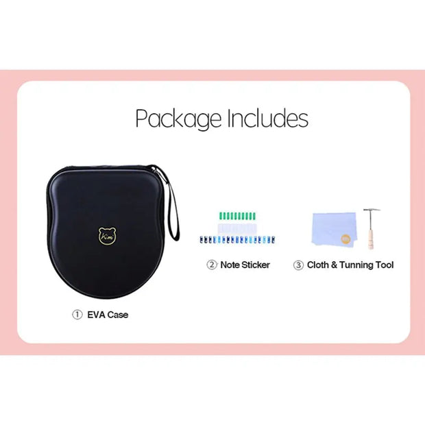 Kalimba Kawaii Mini Piano De Pulgar 17 Teclas - Tienda Kawaii