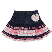 Minifalda Kawaii De Encaje Estilo Harajuku Y2K - Tienda Kawaii