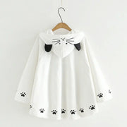 Poncho Con Capucha Orejas De Gato - Tienda Kawaii