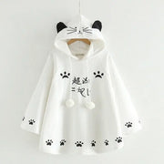 Poncho Con Capucha Orejas De Gato - Tienda Kawaii