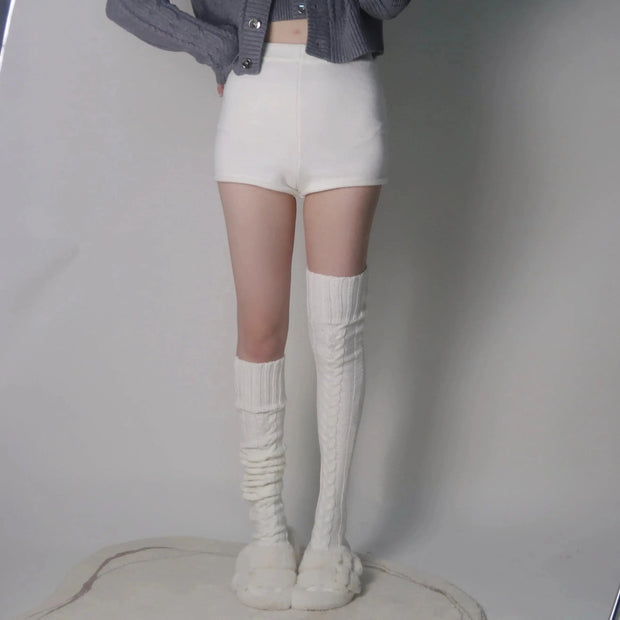 Calentadores De Pierna De Lana Invierno Cálidos Y Acogedores - Tienda Kawaii