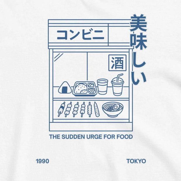 Camiseta Gráfica Unisex KONBINI De Algodón Japonés - Tienda Kawaii