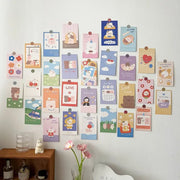 Set De Postales Kawaii Coreanas De Oso Y Conejo - Tienda Kawaii