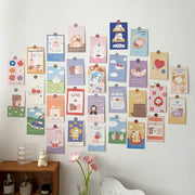 Set De Postales Kawaii Coreanas De Oso Y Conejo - Tienda Kawaii