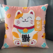 Cojín De Peluche Manekineko Suave Para Buena Suerte - Tienda Kawaii