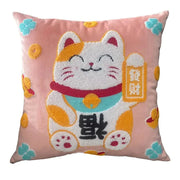 Cojín De Peluche Manekineko Suave Para Buena Suerte - Tienda Kawaii