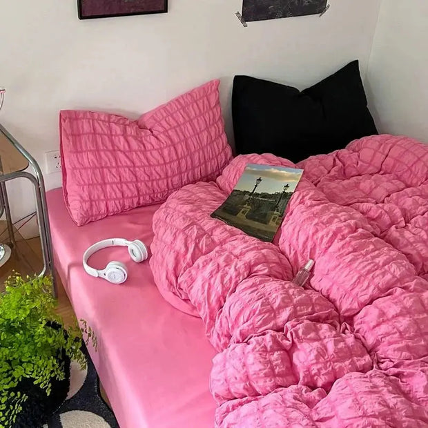 Juego De Ropa De Cama Coreana Estilo Pastel Suave - Tienda Kawaii