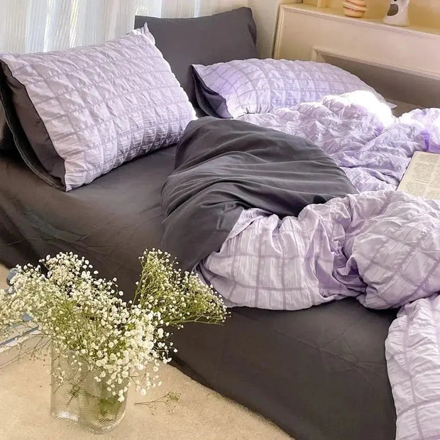 Juego De Ropa De Cama Coreana Estilo Pastel Suave - Tienda Kawaii