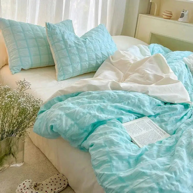 Juego De Ropa De Cama Coreana Estilo Pastel Suave - Tienda Kawaii