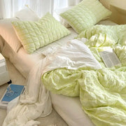 Juego De Ropa De Cama Coreana Estilo Pastel Suave - Tienda Kawaii