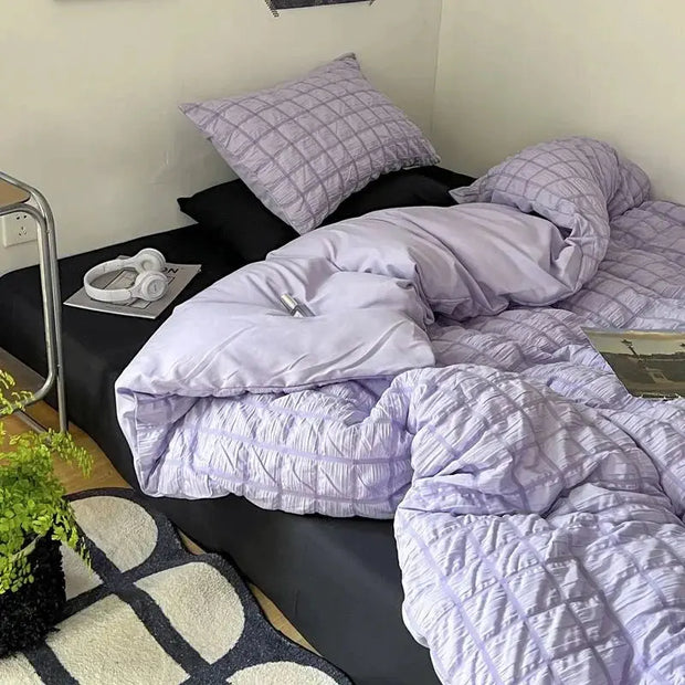 Juego De Ropa De Cama Coreana Estilo Pastel Suave - Tienda Kawaii