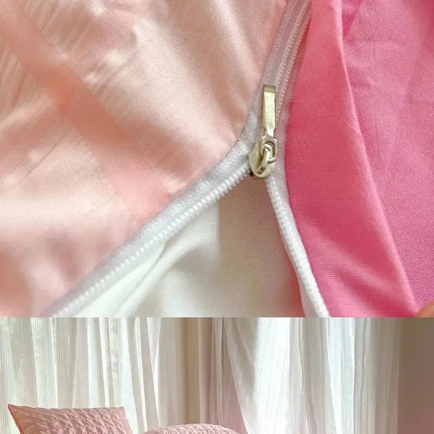 Juego De Ropa De Cama Coreana Estilo Pastel Suave - Tienda Kawaii