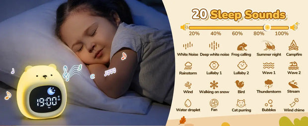 Reloj Despertador para Niños con Luz Nocturna en Forma de Perrito - Tienda Kawaii