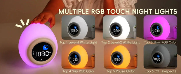 Reloj Despertador para Niños con Luz Nocturna en Forma de Perrito - Tienda Kawaii