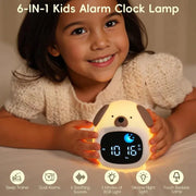 Reloj Despertador para Niños con Luz Nocturna en Forma de Perrito - Tienda Kawaii